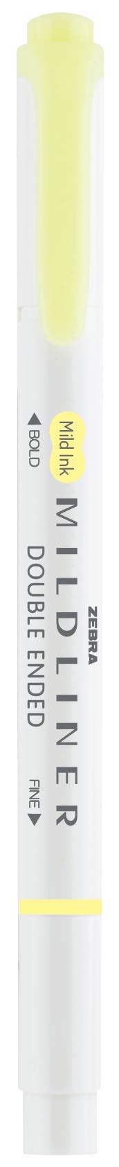 Zebra Pen MILDLINER No Bleed Highlighter, Yellow Color, Dual Tip, 12-Pack