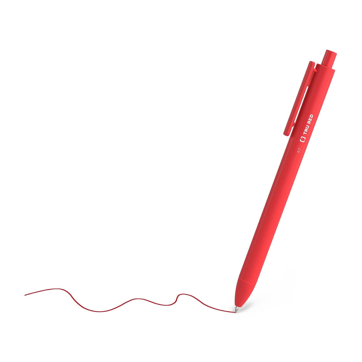 TRU RED Retractable Gel Pens, Medium 0.7mm, Assorted Ink, 24-Pack