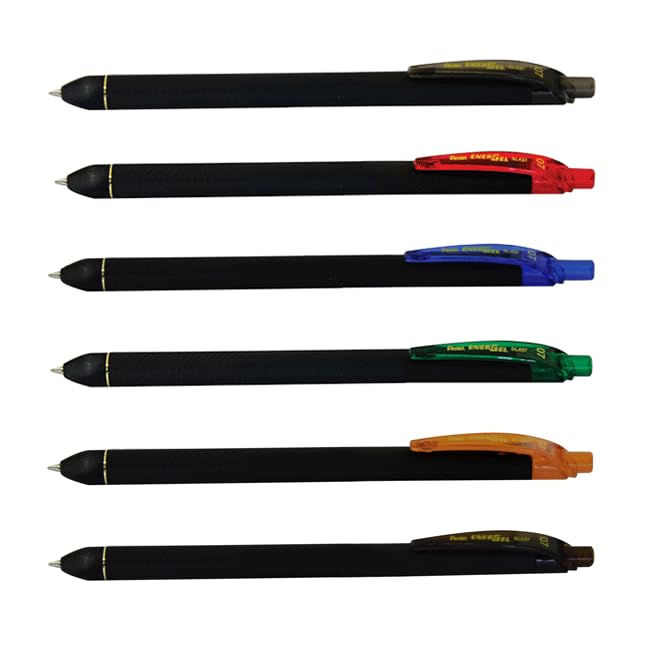 Pentel EnerGel Kuro Liquid Gel Pen, (0.7mm) Medium line, Red Ink, 12 Pack (BL437R1-B)