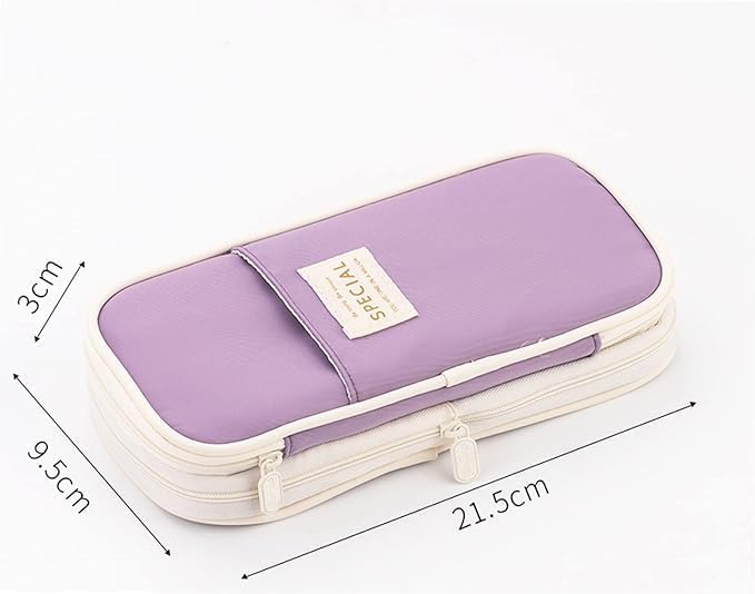 Arnuixty Large Storage Pencil Case Pen Bag with Zipper Big Capacity Pouch Organizer for Office