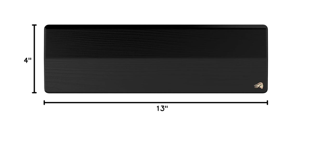 GLORIOUS Gaming Wooden Keyboard Wrist Rest (Compact) - White Ash Wood, Medium-Coarse Grain, Smooth