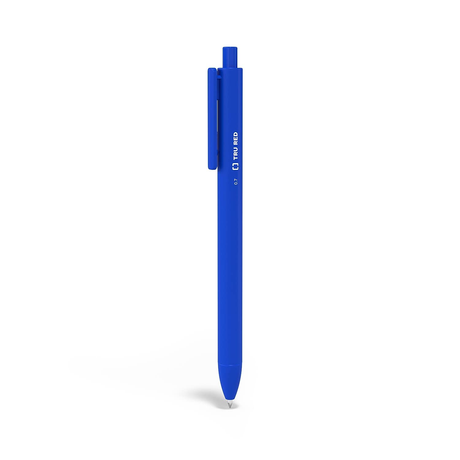 Staples TRU RED Retractable Gel Pens, Medium Point 0.7mm, Blue Ink, 24 Pack - Quick-Dry Pens for