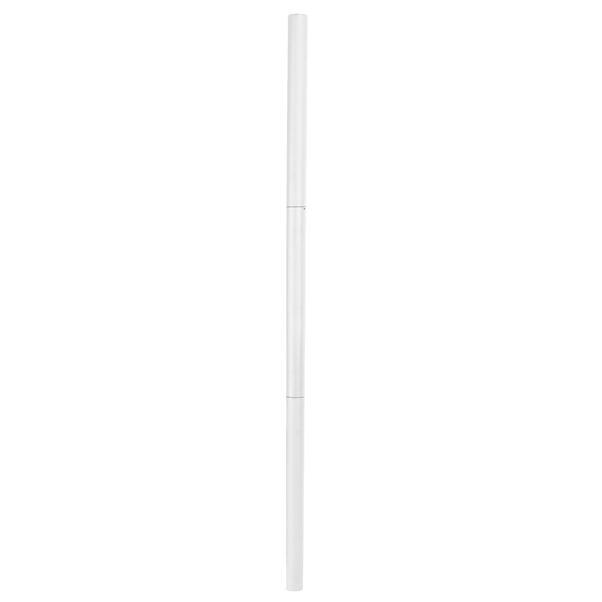 VIVO White Steel Extra Tall 3 Section Monitor Stand Pole 39 inches, Sturdy Center Pole for Monitor