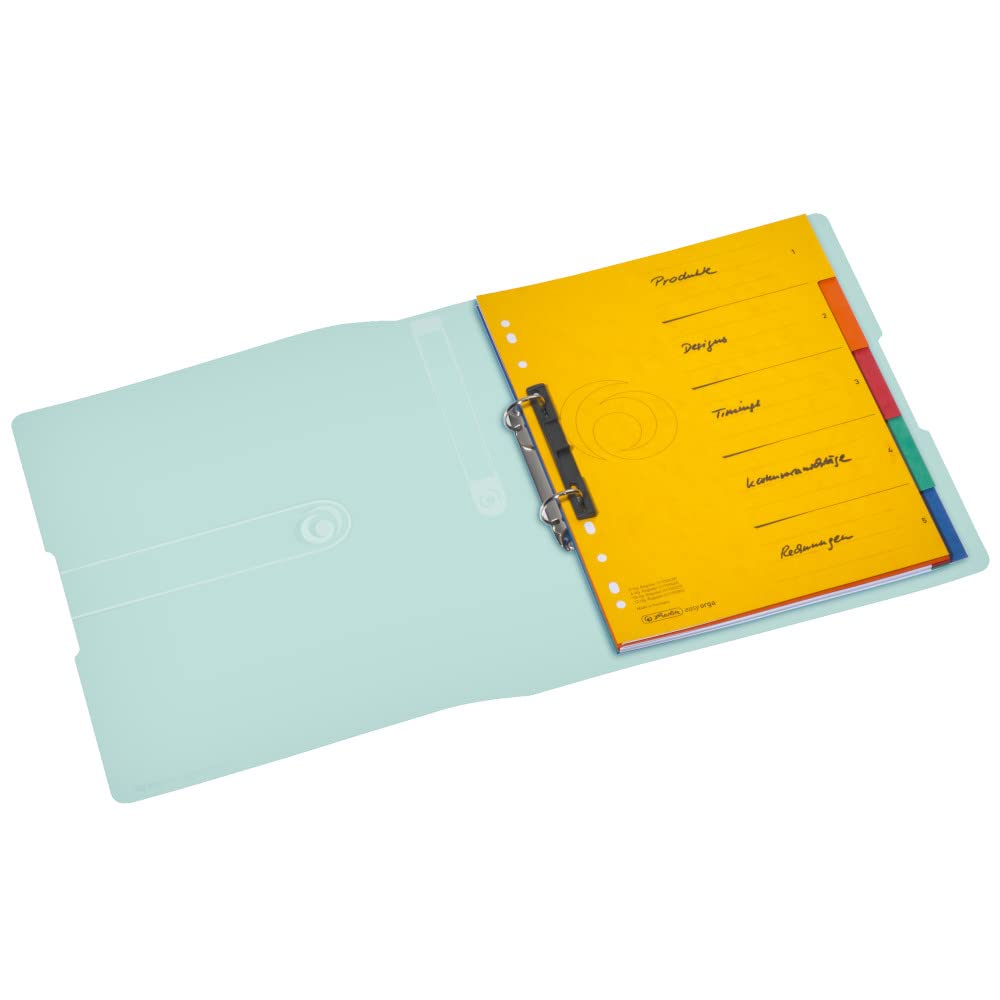 Herlitz Ring Binder PP A4 2 Rings 25 mm Easy Orga to Go a4 Mint