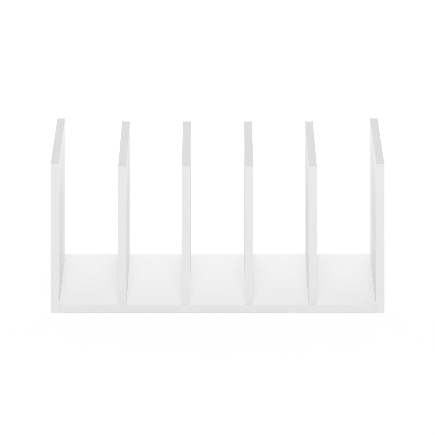 Furinno HERMITE Desk File Folder Organizers, 5-Space Vertical Desktop Office Organization Racks