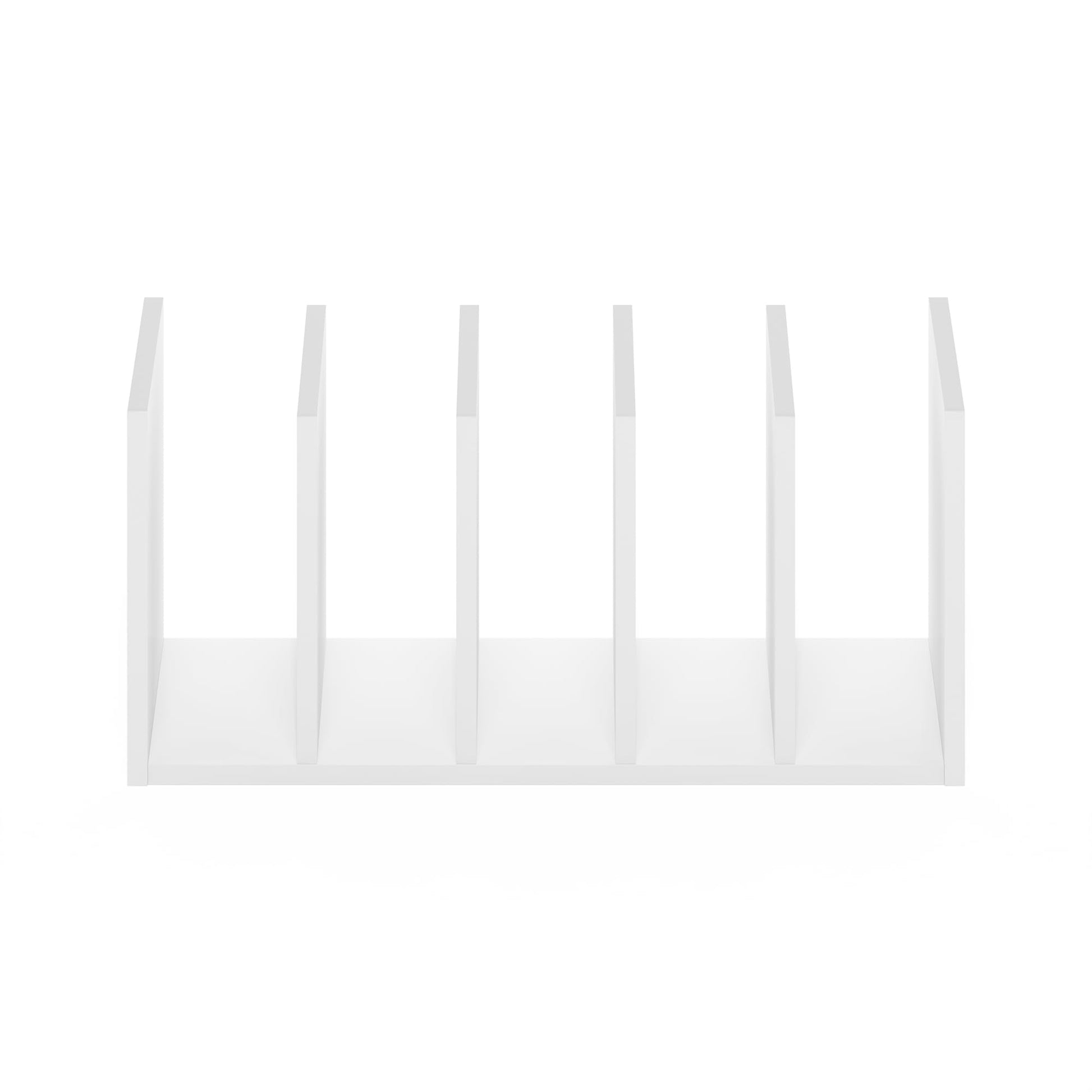 Furinno HERMITE Desk File Folder Organizers, 5-Space Vertical Desktop Office Organization Racks
