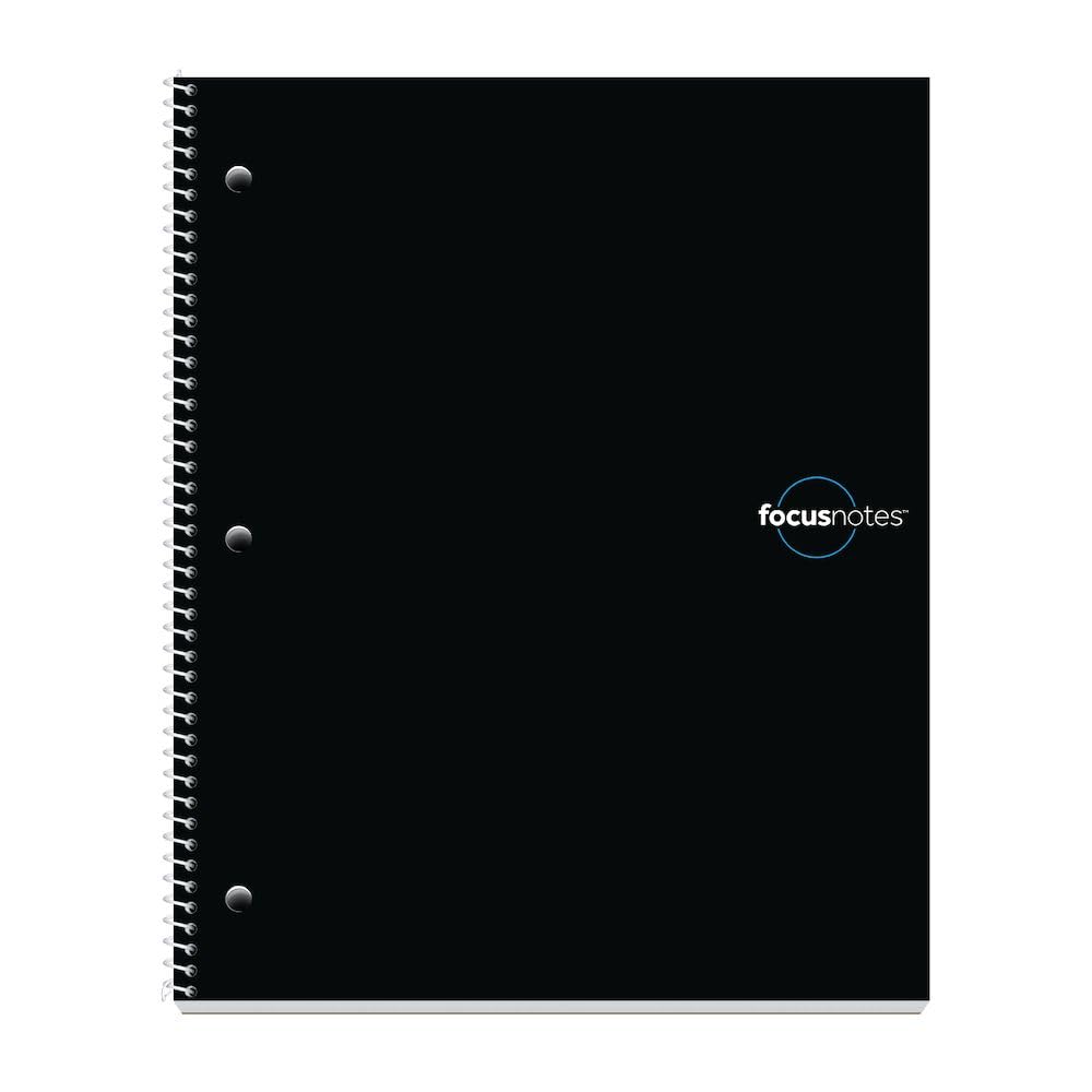 Oxford FocusNotes Note Taking System 1-Subject Notebook, 11 x 9 Inches, White, 100 Sheets (90223)