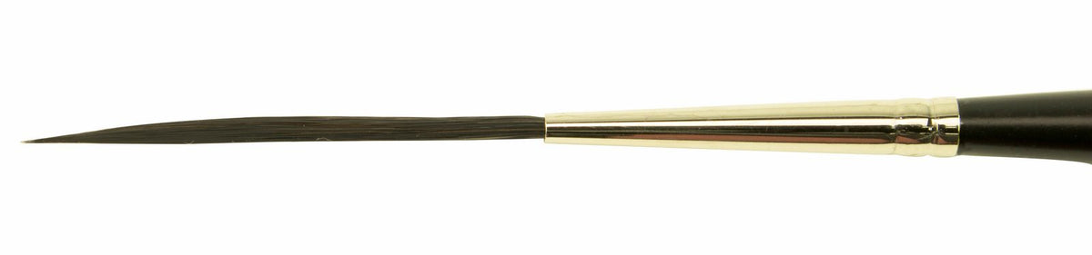 Size 00 Series Bobbo-Mack Super Quad 4 Action Scroll Pinstriper Brush Blue Squirrel & Black