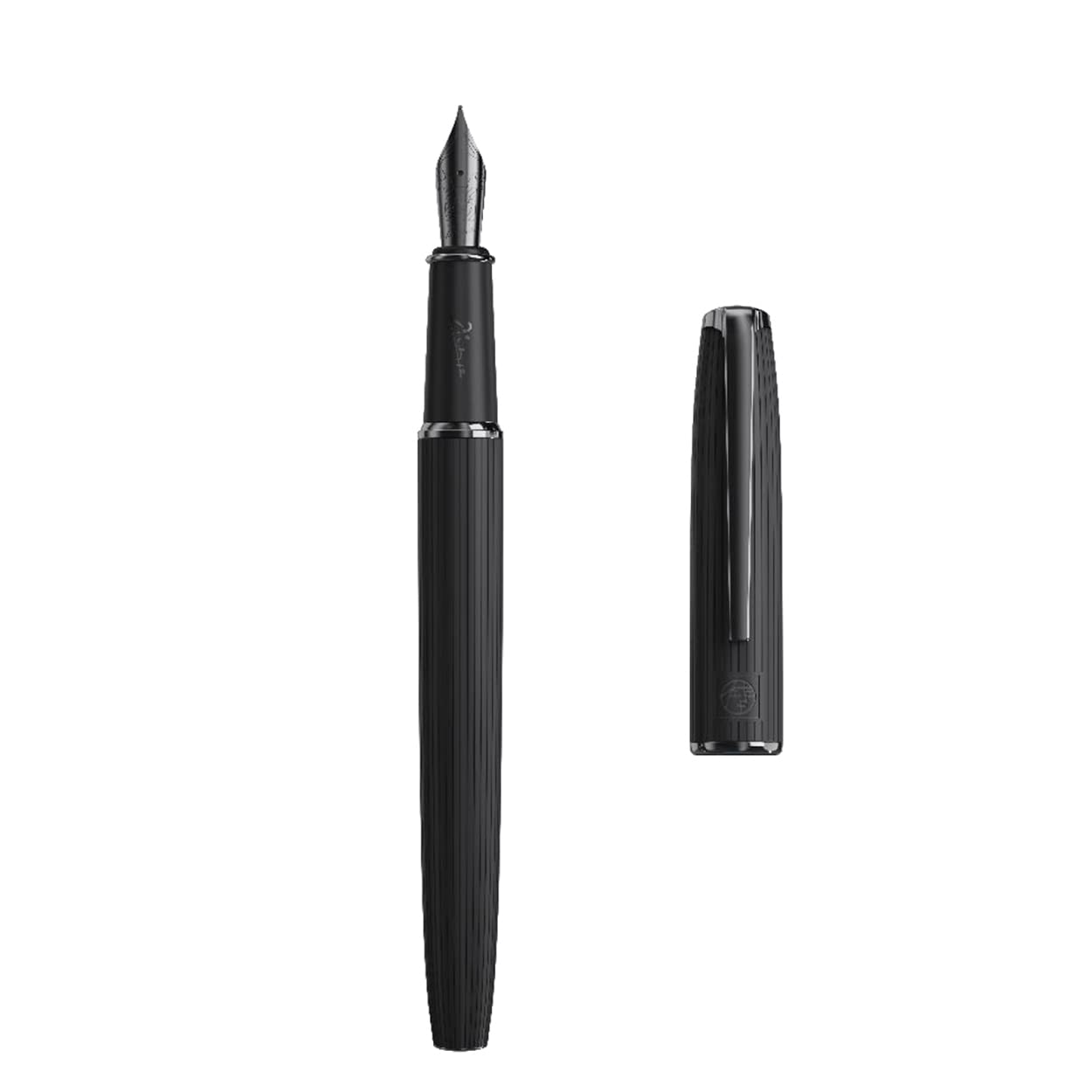 erofa Picasso 916 Black Strips Fountain Pen with Box Writing Pen Set Extra Fine Nib Office Business