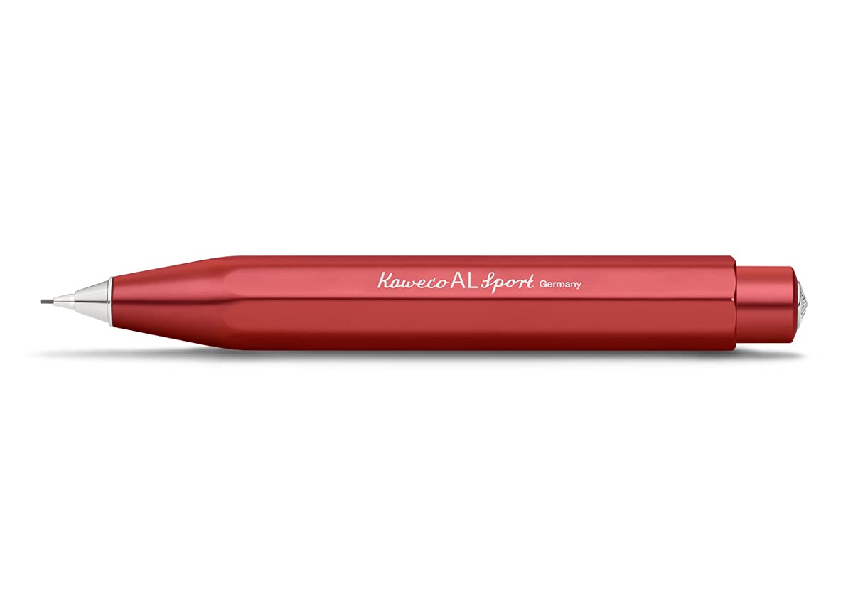 Kaweco AL SPORT Mechanical Pencil Deep Red 0.7mm HB I Exclusive Mechanical Pencil with 0.7 mm Lead