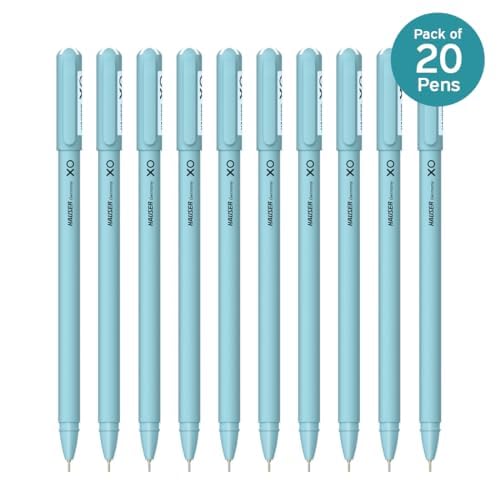 Hauser Xo Ball Pen Pouch Pack | Tip Size 0.7 mm | Sleek Body & Minimalistic Design | Matt Finish |
