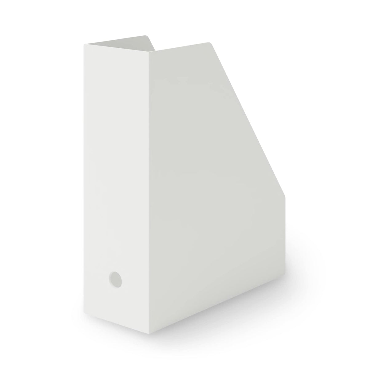 無印良品 MUJI 83904340 Standing File Box with Recycled Polypropylene, White Gray, Approx. Width 3.9 x