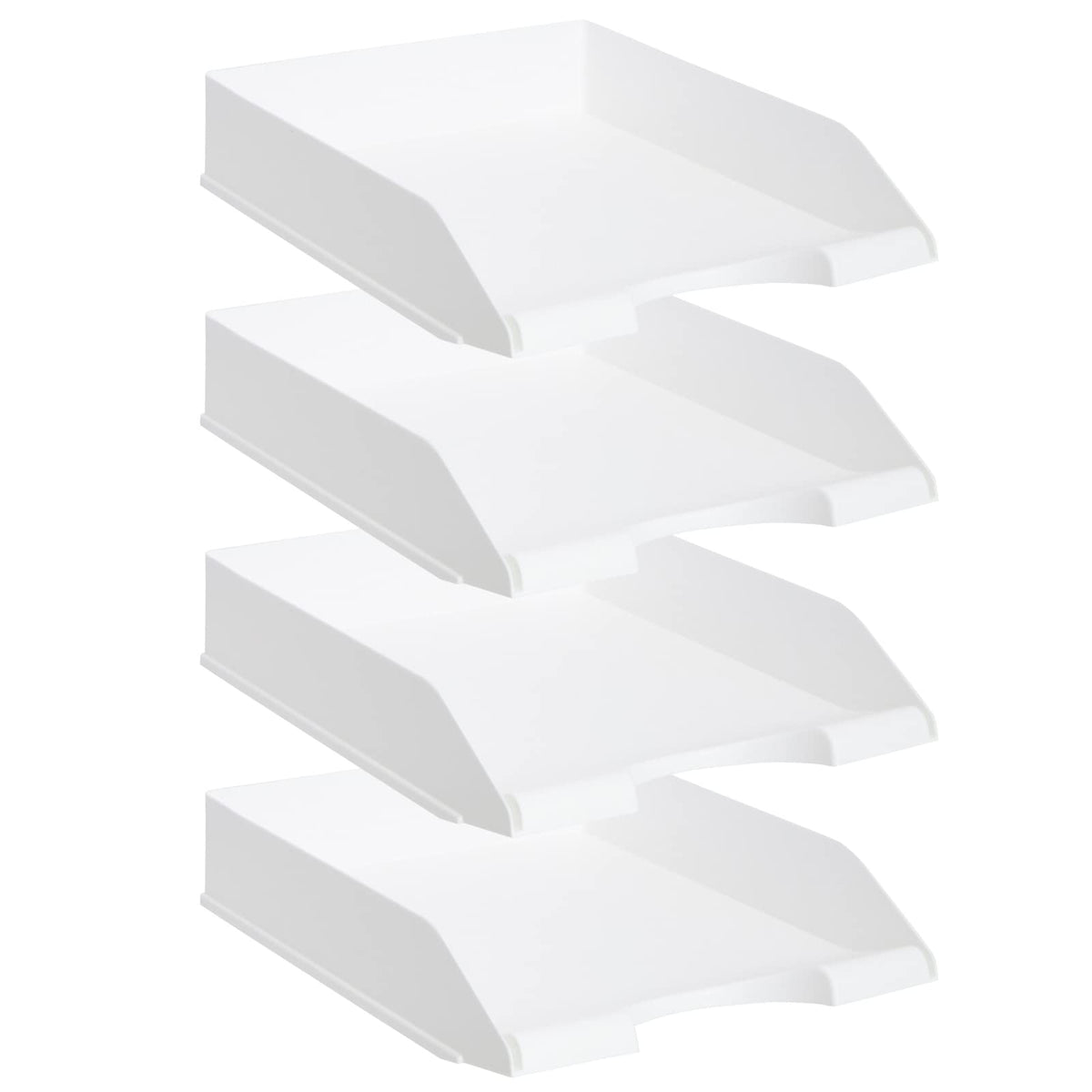 Stockroom Plus Rectangular Letter Trays - Paper Trays for Classroom - Desktop Paper Organizer &