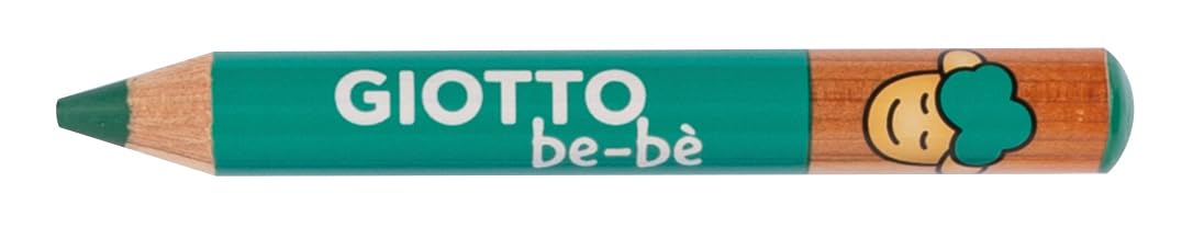 GIOTTO be-bè Large Colouring Pencils Set, 6 Assorted Colours, Super Washable, Suitable for Ages 2+