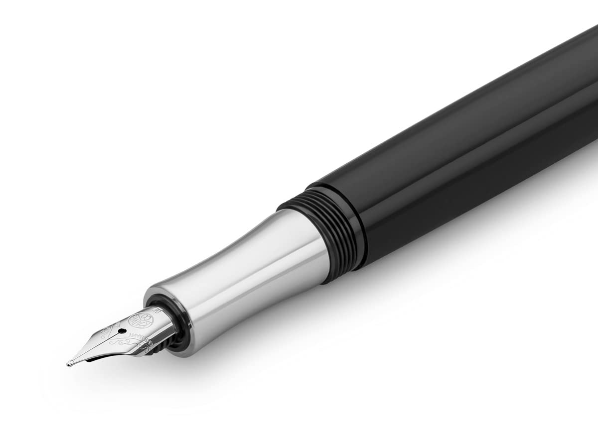 Kaweco STUDENT Black Fountain Pen I Premium Fountain Pen for Ink Cartridges I Nostalgic Fountain