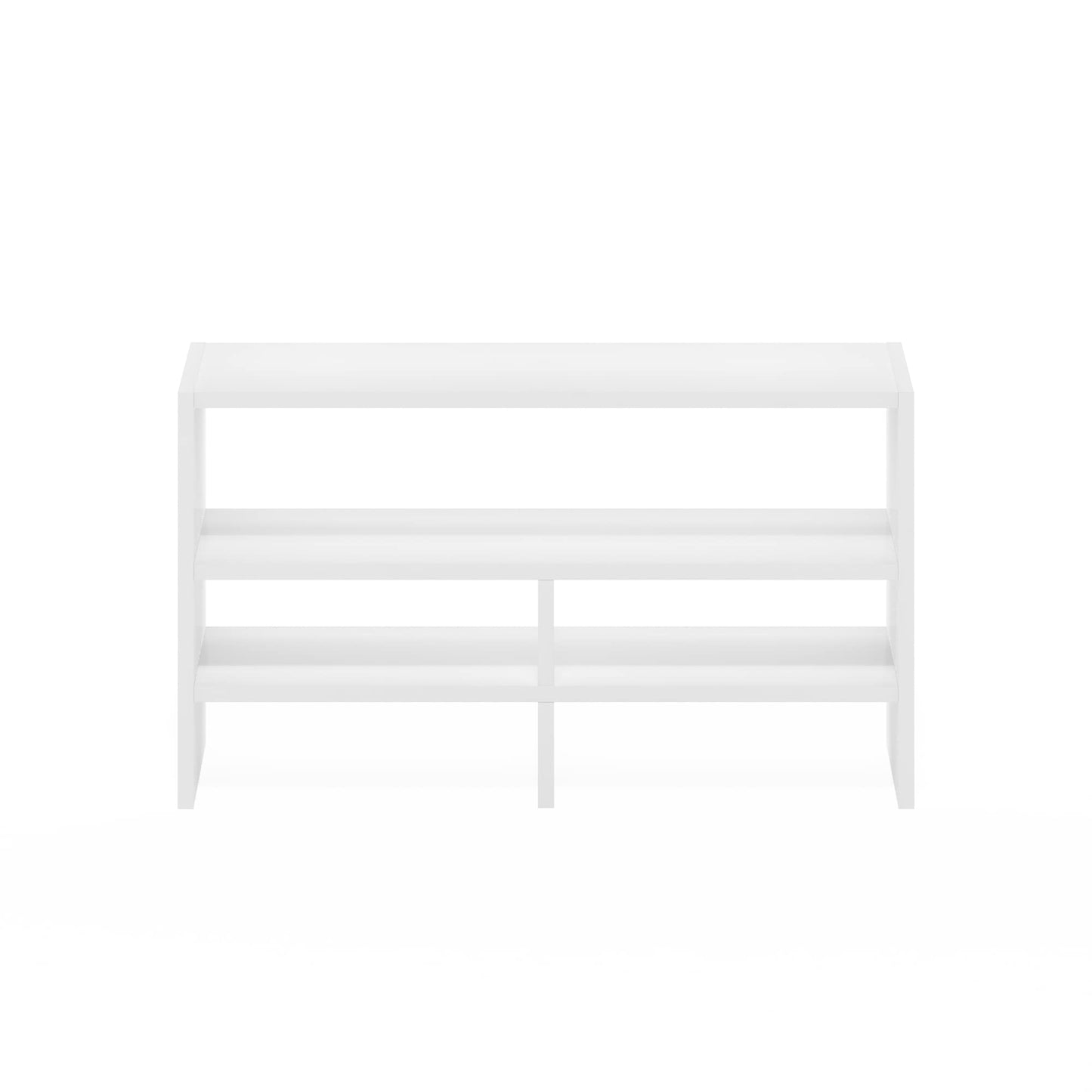 Furinno Hermite Desk Top Organizing Shelf Bookcase, White