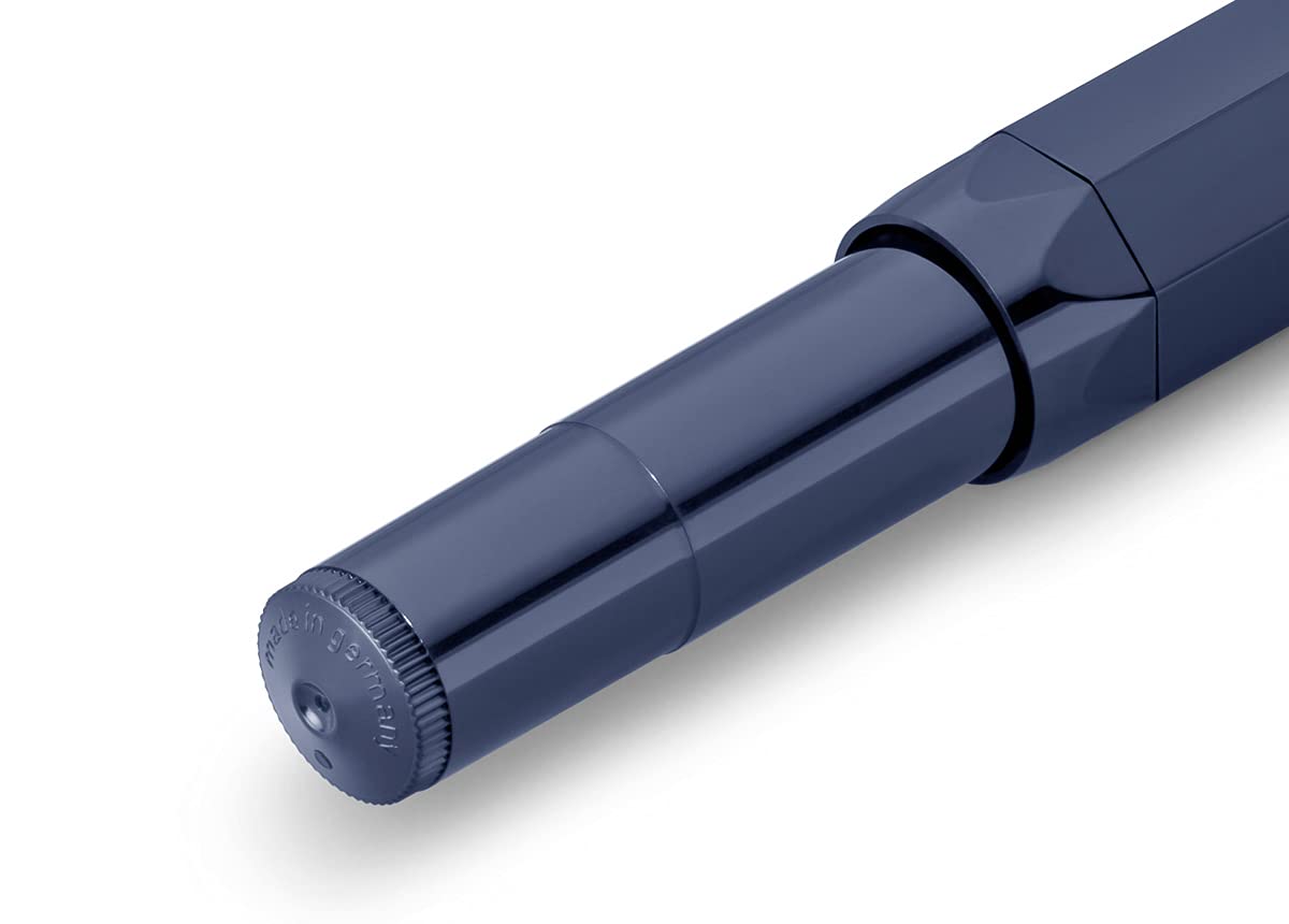 Kaweco CLASSIC SPORT Fountain Pen Navy Blue with 23 Carat Gold-Plated Steel Nib and Iridium Tip for