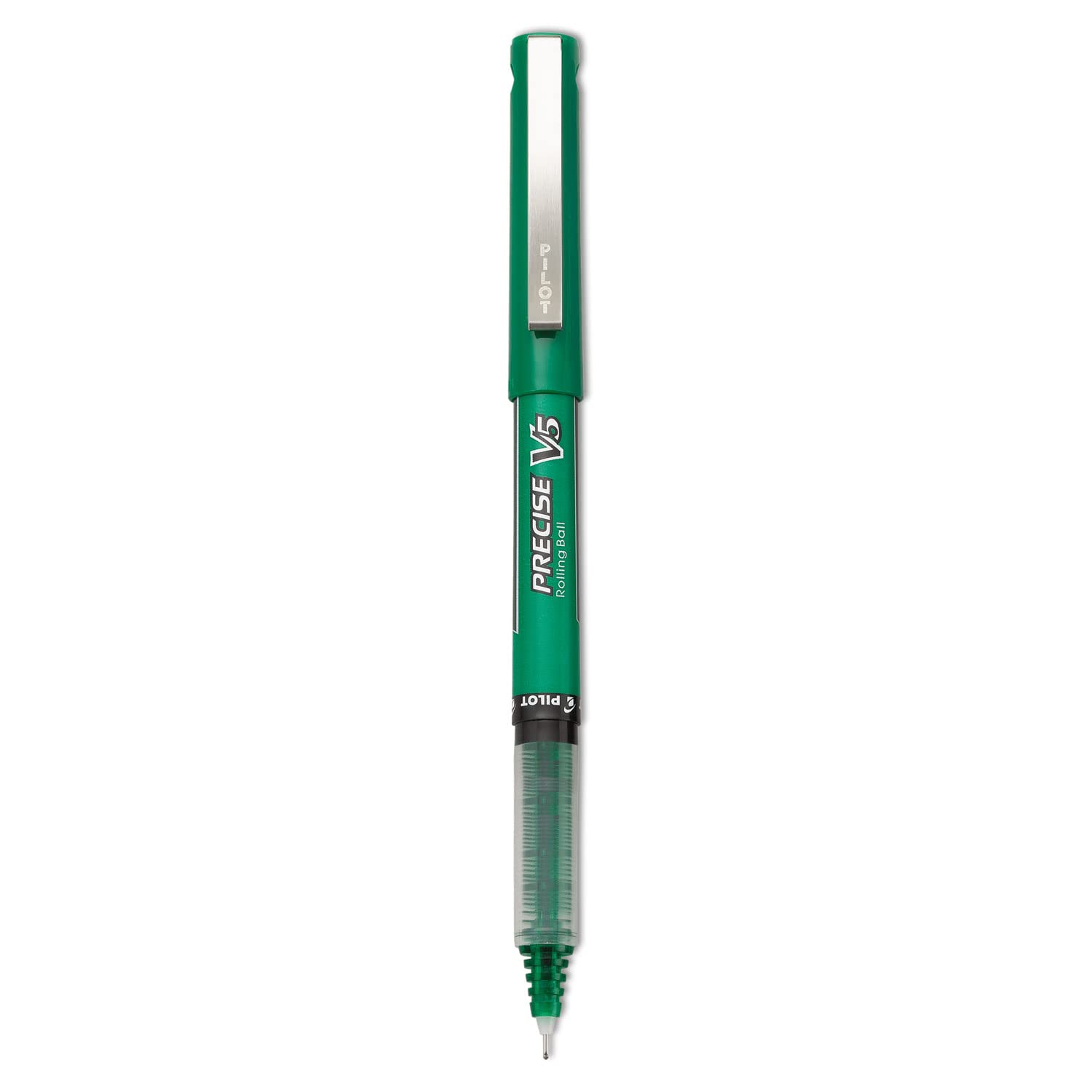 PILOT Precise V5 Refillable Pens, Extra Fine Point 0.5mm, Green, 12-Pack
