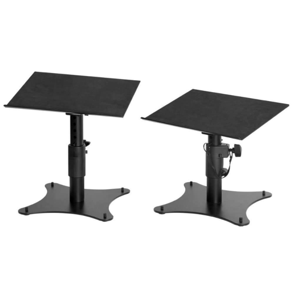 On-Stage SMS4500-P Clamp-On Studio Monitor Speaker Stands: Height-Adjustable (9"-12.5"), Locking