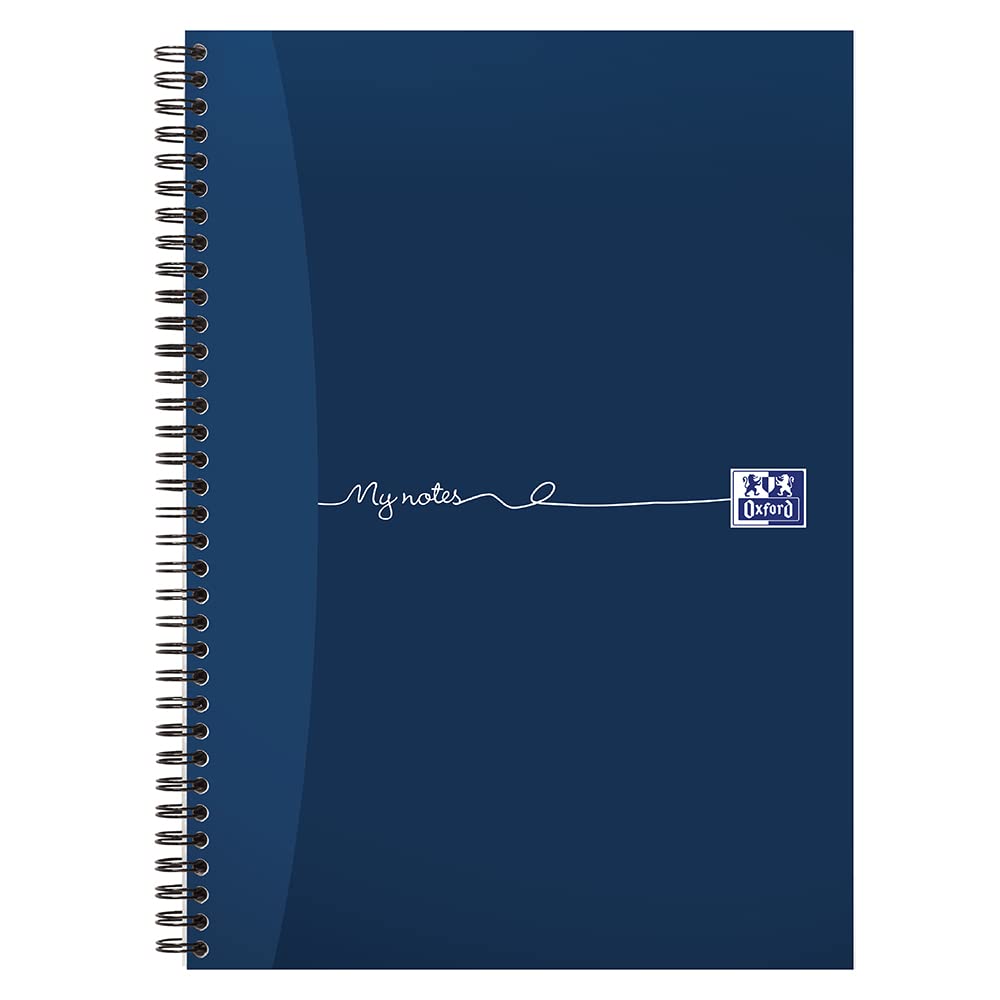 My Notes A4 Card Cover Wirebound Notebook, Ruled with Margin and Perforated, 200 Page, 1 Notebook