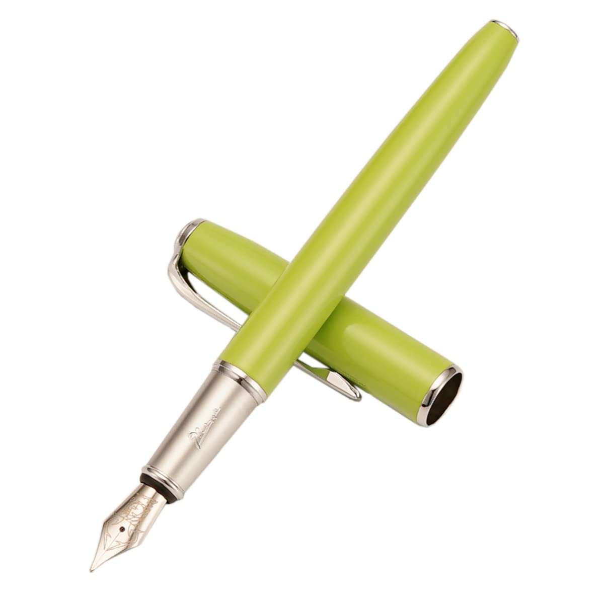 erofa Picasso 916 Green Fountain Pen with Gift Box Calligraphy Writing Pen Set Bent Nib Fude 1.0mm