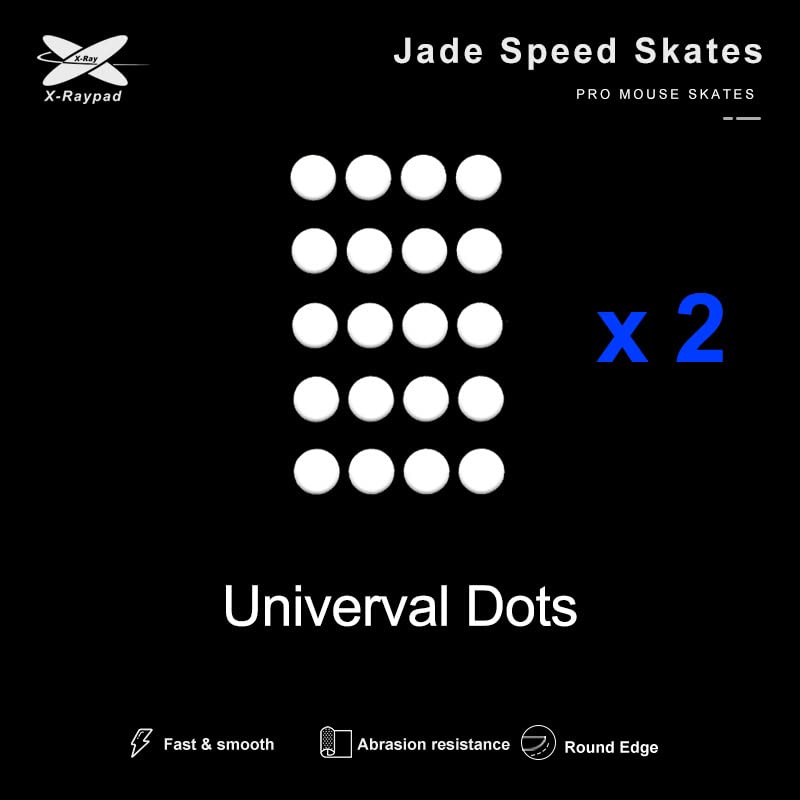 X-Raypad Jade Speed Mouse Skates, Offers Excelent Wear Resistance, Speed & Control Abrasion