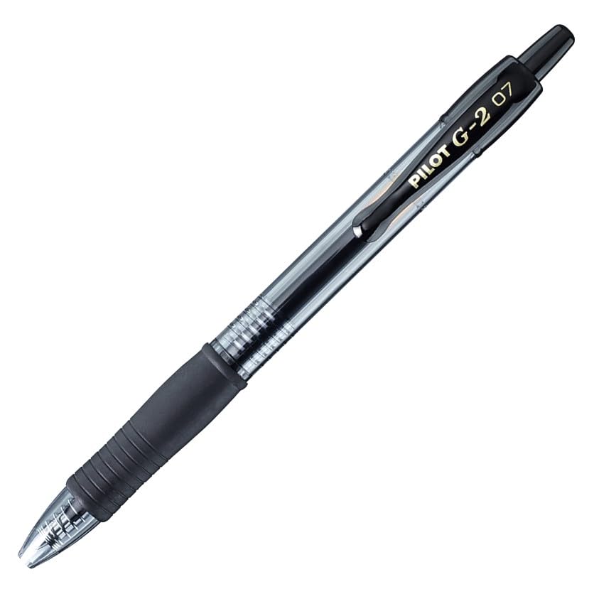 Pilot G207 - Penna a sfera con inchiostro Gel, Punta da 0,7 mm Pack of 1 Nero