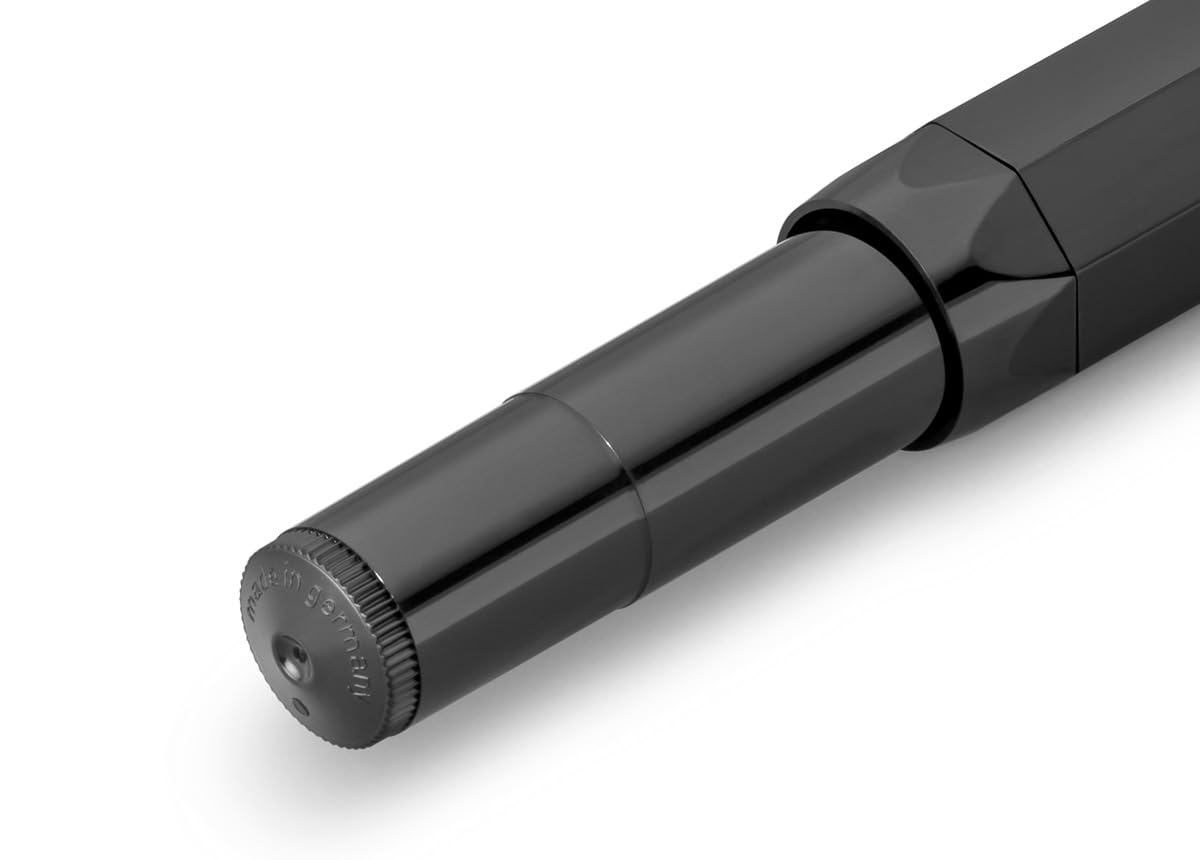 Kaweco CLASSIC SPORT Fountain Pen Black with 23 Carat Gold-Plated Steel Nib and Iridium Tip for Ink