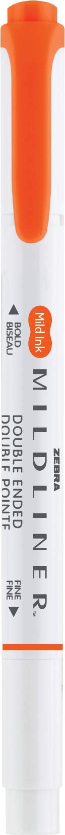 Zebra Pen MILDLINER No Bleed Highlighter, Marigold Color, Dual Tip, 12-Pack