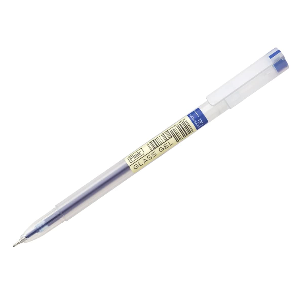 FLAIR Glass Gel Pen Wallet Pack | Tip Size 0.6 mm | Water Proof Ink For Smooth Flow System |
