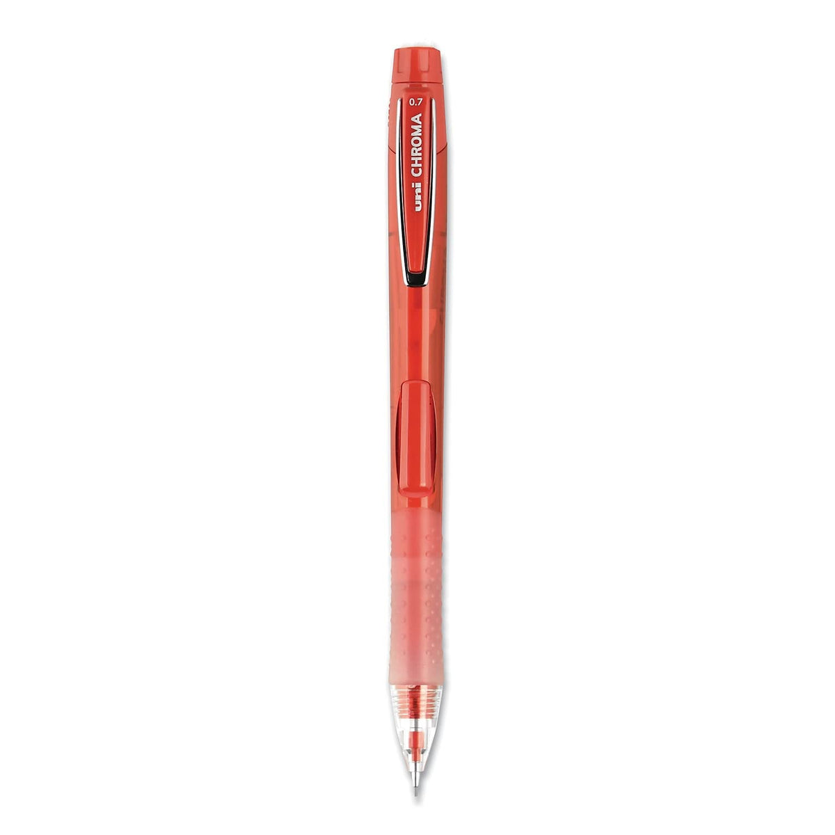 uni-ball CHROMA Mechanical Pencil, 0.7mm, HB #2, Red Barrel, 12 Count