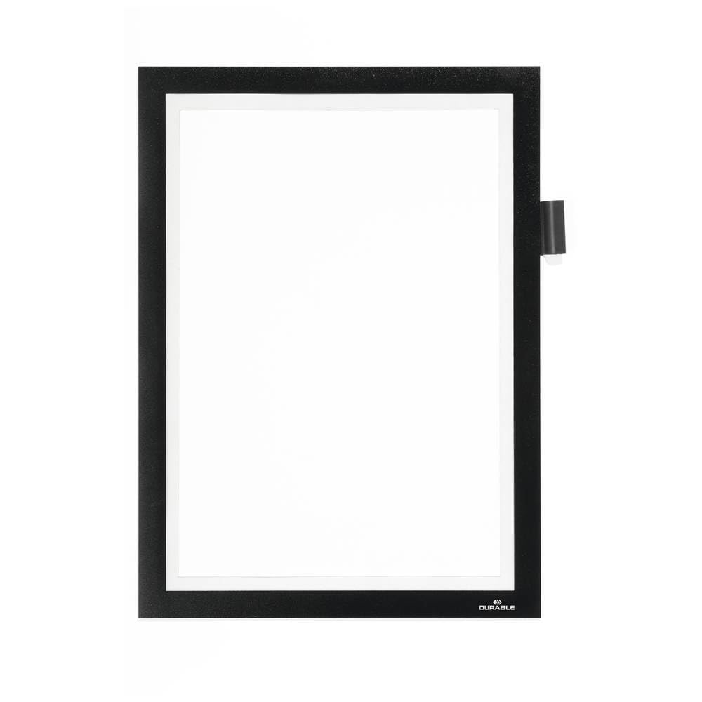 Durable Magnetic Frame Duraframe Note A4, Black, Self-Adhesive