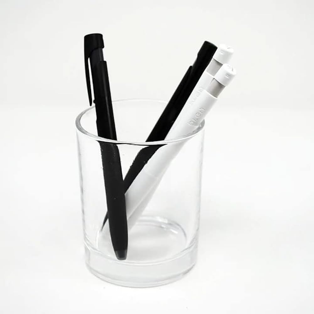 Zebra Pen bLen White and Black Retractable Gel Pen, Black Ink, 0.7mm, 6-Pk