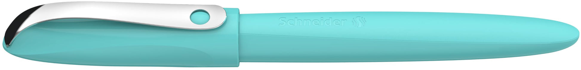 Schneider 162132 Wavy Fountain Pen (for Right and Left-Handed Users, with Beginner Nib) Turquoise