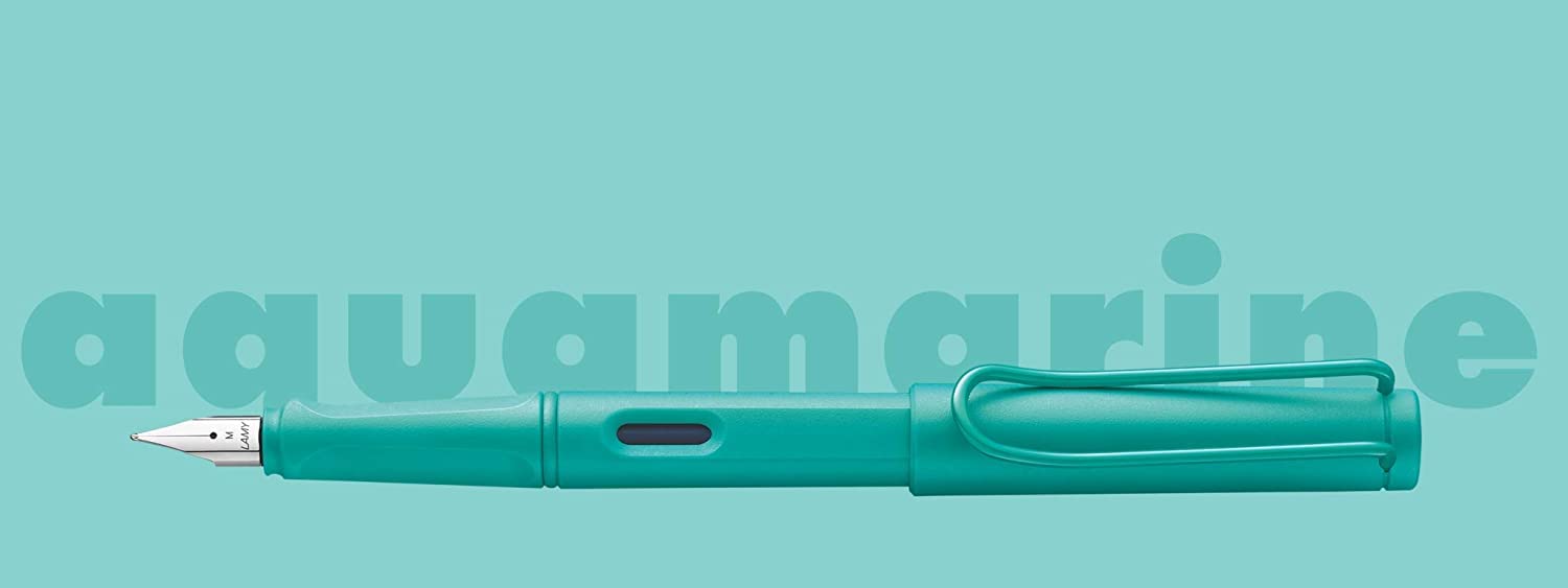 Lamy 1234847 safari candy Fountain Pen 21, Modern Fountain Pen in Aquamarine with Ergonomic Grip