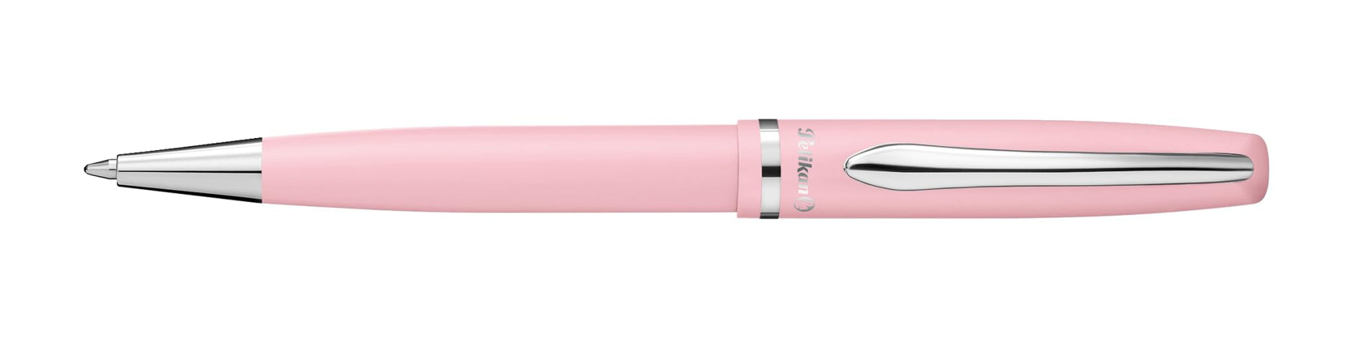 Pelikan Jazz Pastel Ballpoint Pen with Medium Point, Blue Ink Refill, Pink, Boxed, 1 Each (812658)