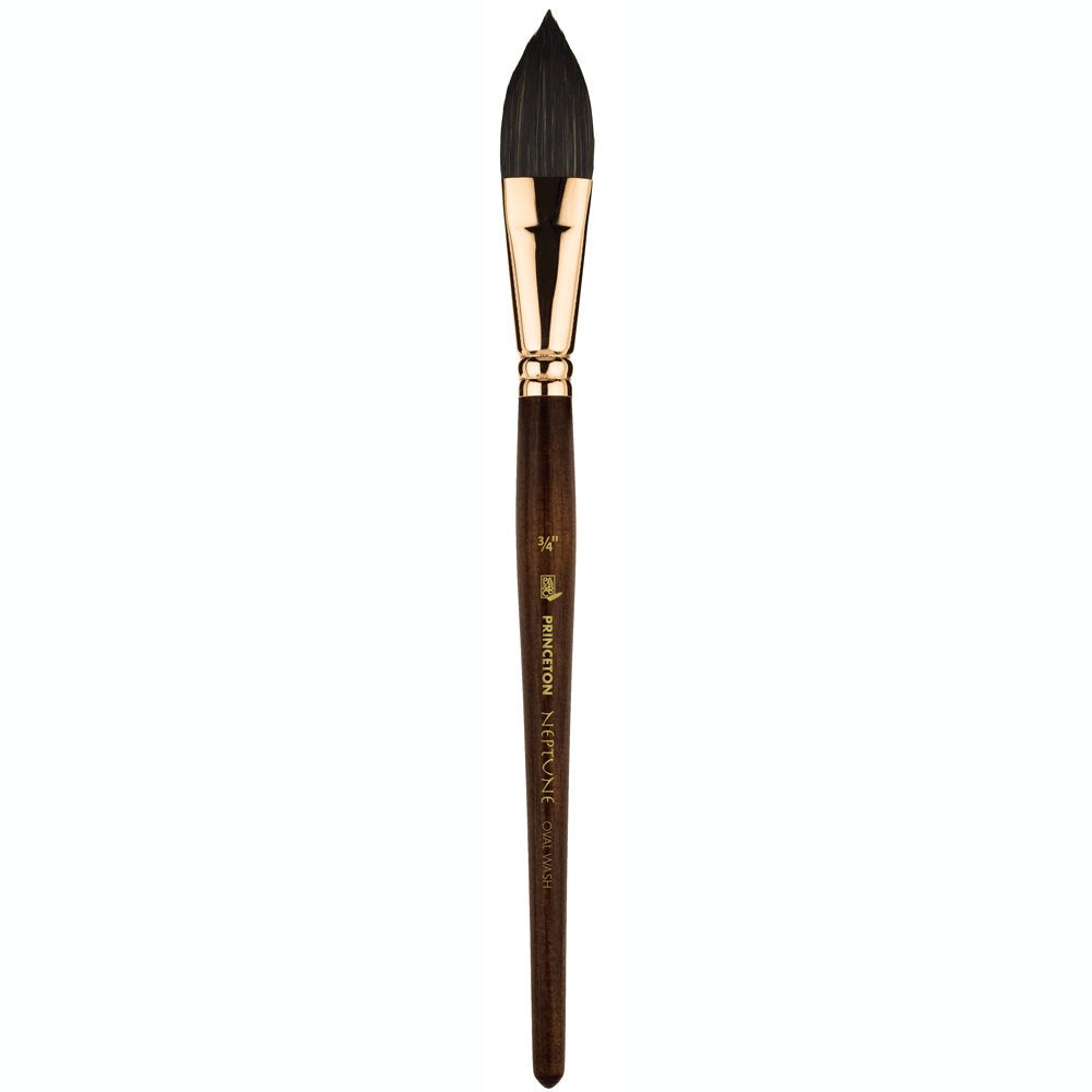 Princeton Artist Brush, Neptune Series 4750, Synthetic Squirrel Watercolor Paint Brush, Oval Wash