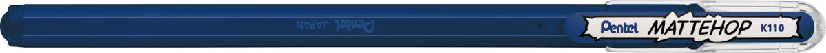 Pentel Arts Hybrid MATTEHOP Gel Roller, 1.0mm, Matte Ink, Navy Blue Ink, Box of 12 each (K110-VCA)