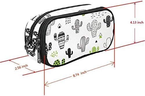 ANANGTEE Bat Flowers Pencil Pouch Case for Teen Girls Boys Goth 10