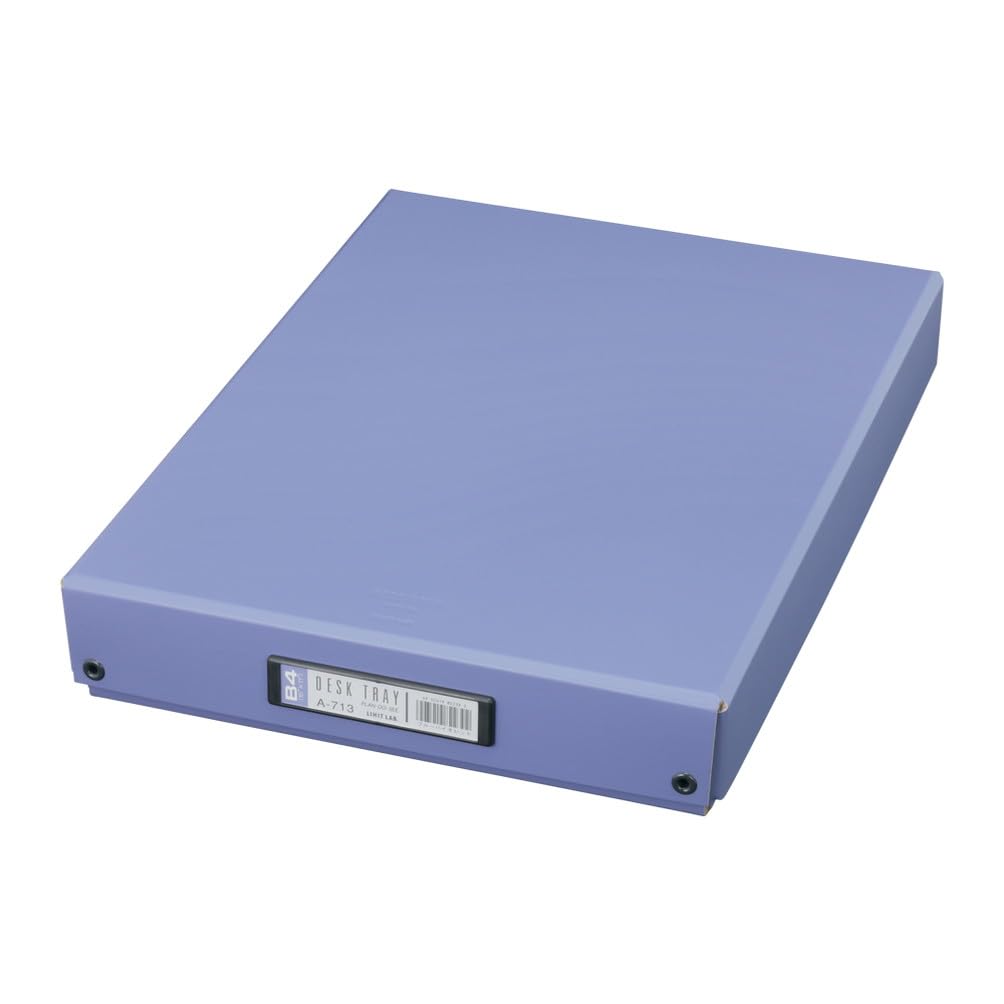 Lihit Lab A713ba Desk Tray, Tool Box, Document Storage, B4, Blue