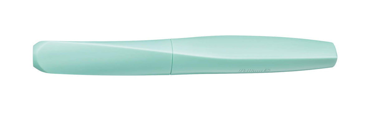 Pelikan Twist Fountain Pen with 1 Ink Cartridge, Medium Nib, Neon Mint, Boxed (814850)