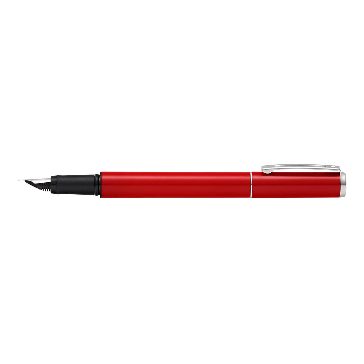 Sheaffer Pop Glossy Red Fountain Pen with Chrome Trim and Medium Nib