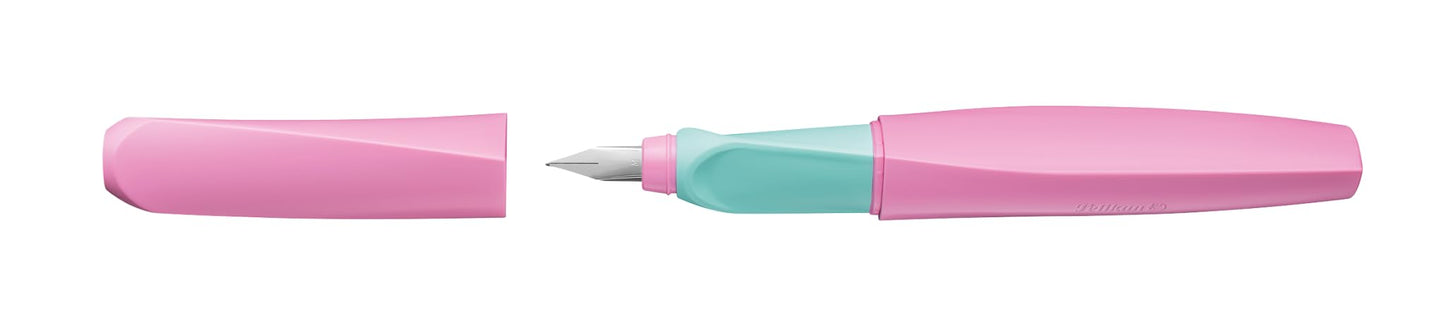 Pelikan Twist Fountain Pen with 1 Ink Cartridge, Medium Nib, Sweet Lilac, Boxed (814904)