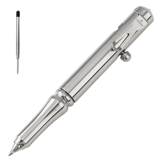 Cool Hand 5.1'' Bolt Action Pen with Clip and Glass Breaker
