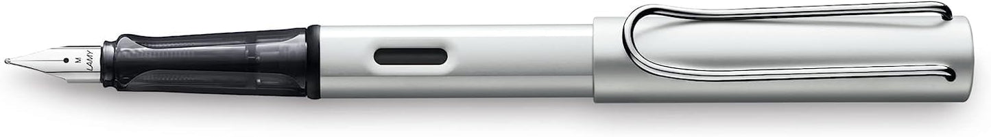 LAMY AL-star whitesilver - Fountain Pen with ergonomic grip & polished steel nib in size F