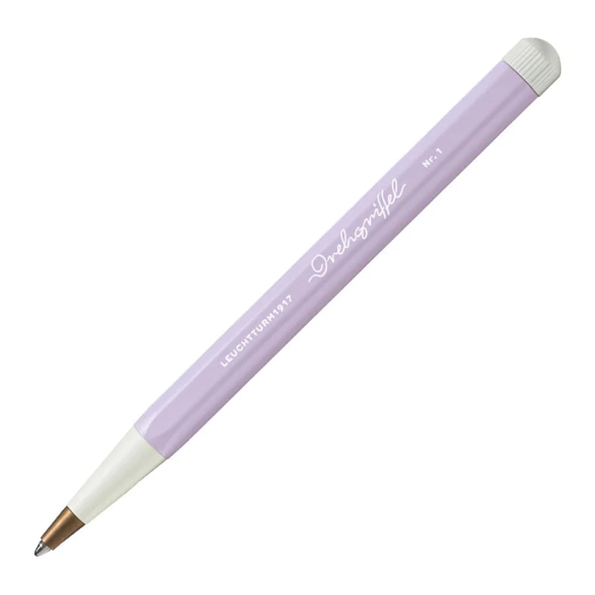 LEUCHTTURM1917 - Drehgriffel Writing Pen (Lilac) - Ballpoint Pen with Royal Blue Ink Included