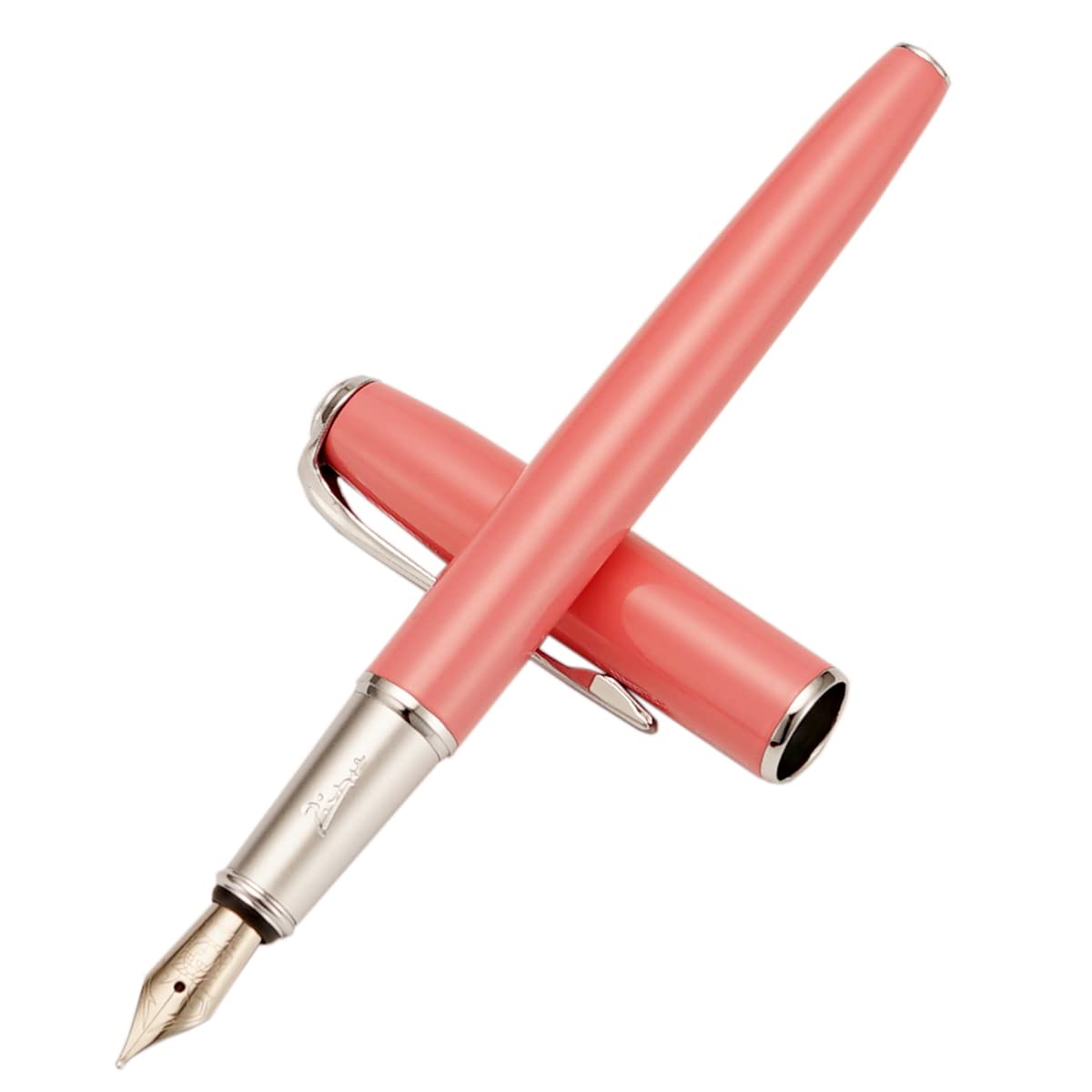 erofa Picasso 916 Pink Fountain Pen with Gift Box Writing Pen Set Medium Nib 0.7mm for Office