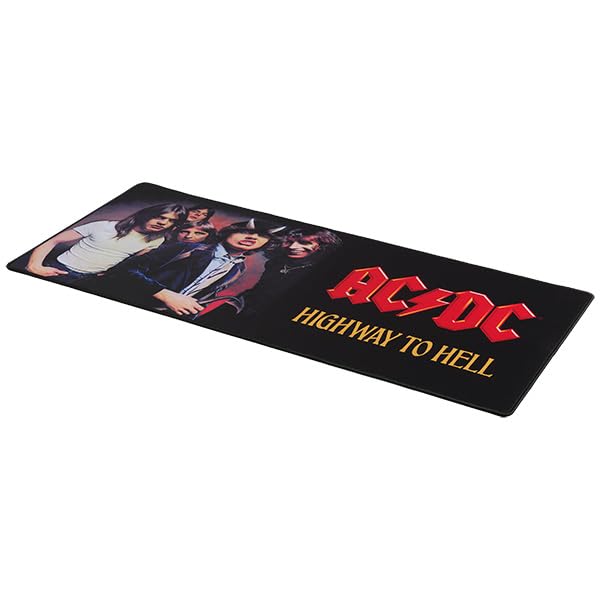 SUBSONIC AC/DC Mouse Pad XXL 35x15 in – Gaming Desk Mat Extra Large