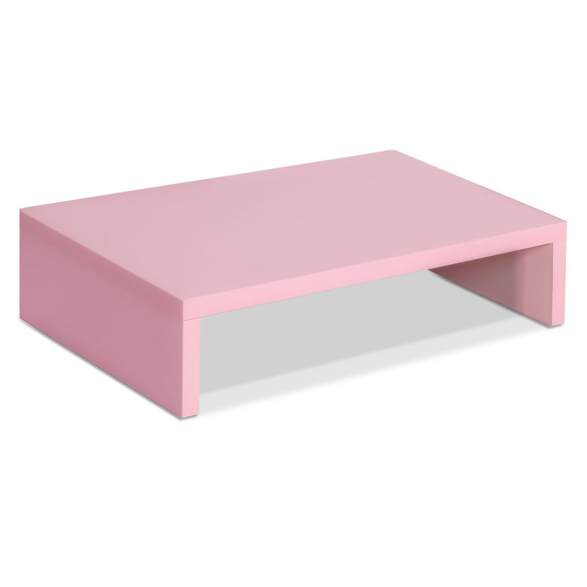 TEAMIX Pink Monitor Stand Riser for Desk, Small Computer/Laptop Stand Wood