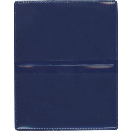 STORE SMART Navy Blue Folding Business Card Holders - 10 Pack - Polypropylene Plastic (RPP2915NB10)